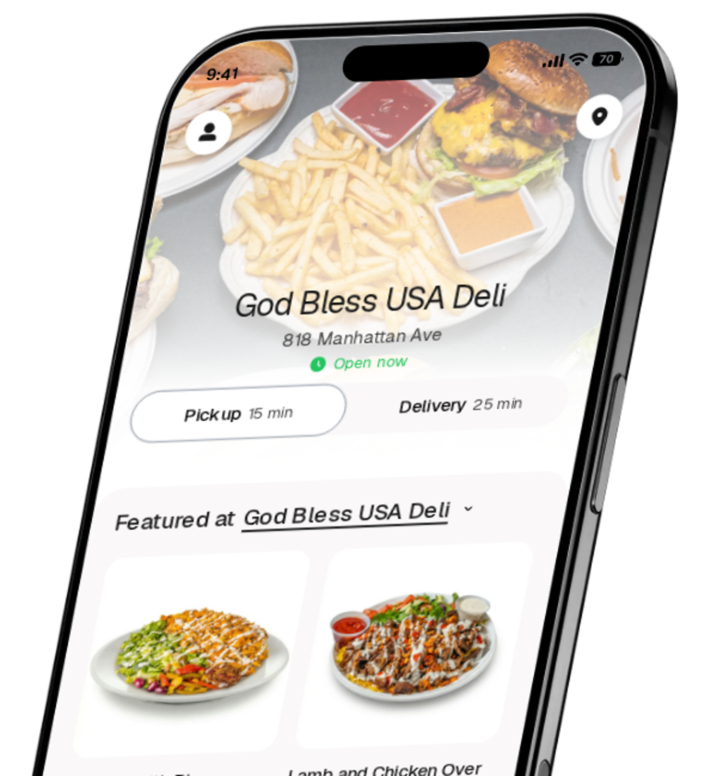God Bless USA Deli app preview