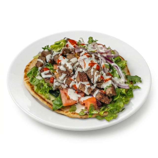 Lamb Gyro with Fries.