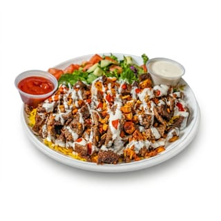 Lamb and Chicken Over Rice