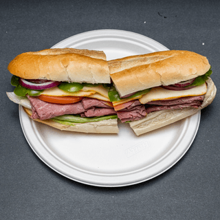 Roast Beef, Egg and Cheese Hero