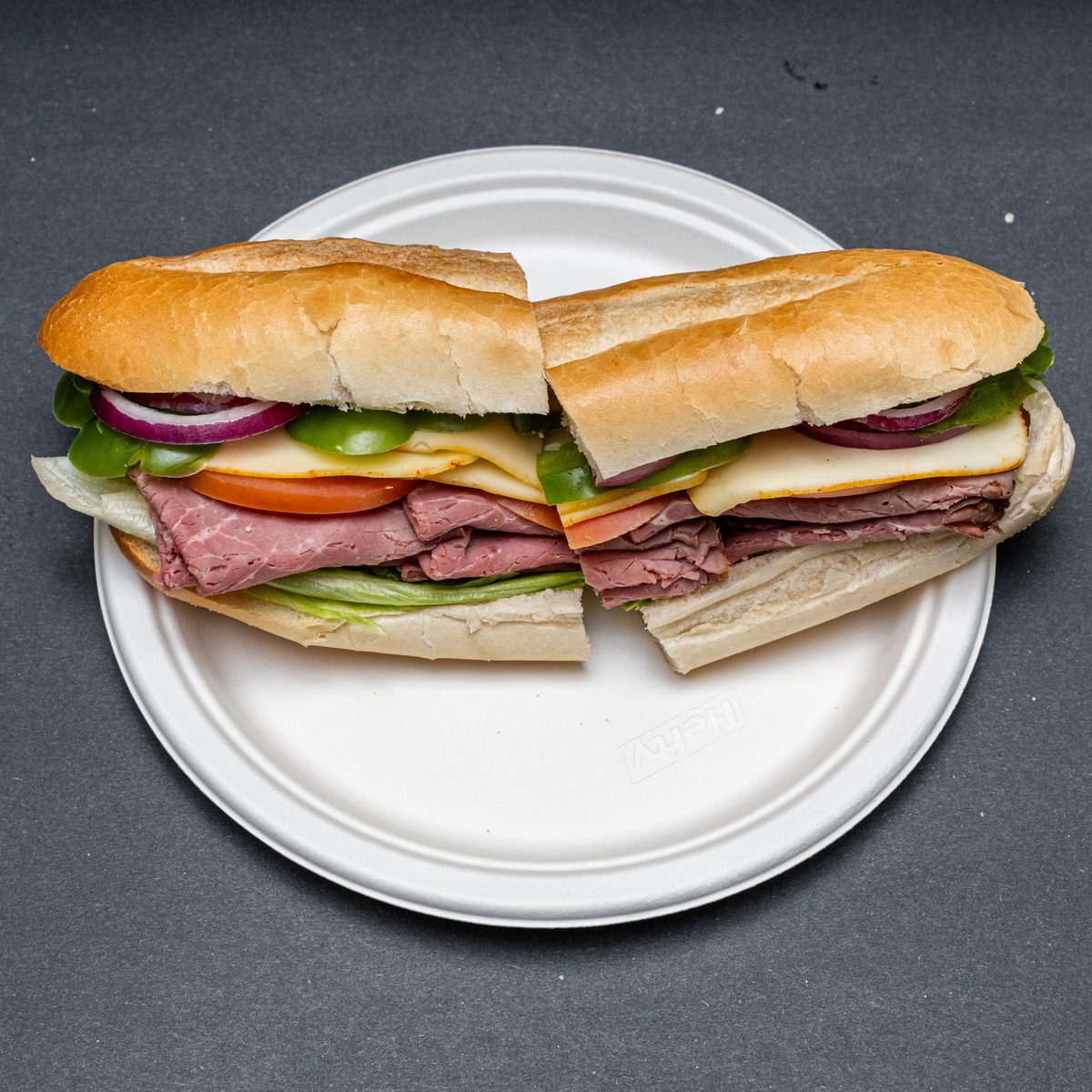 Roast Beef, Egg and Cheese Hero