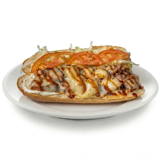 BBQ Chicken Sandwich on Roll.