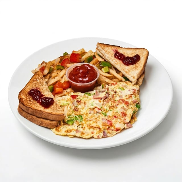 Meat Omelette.