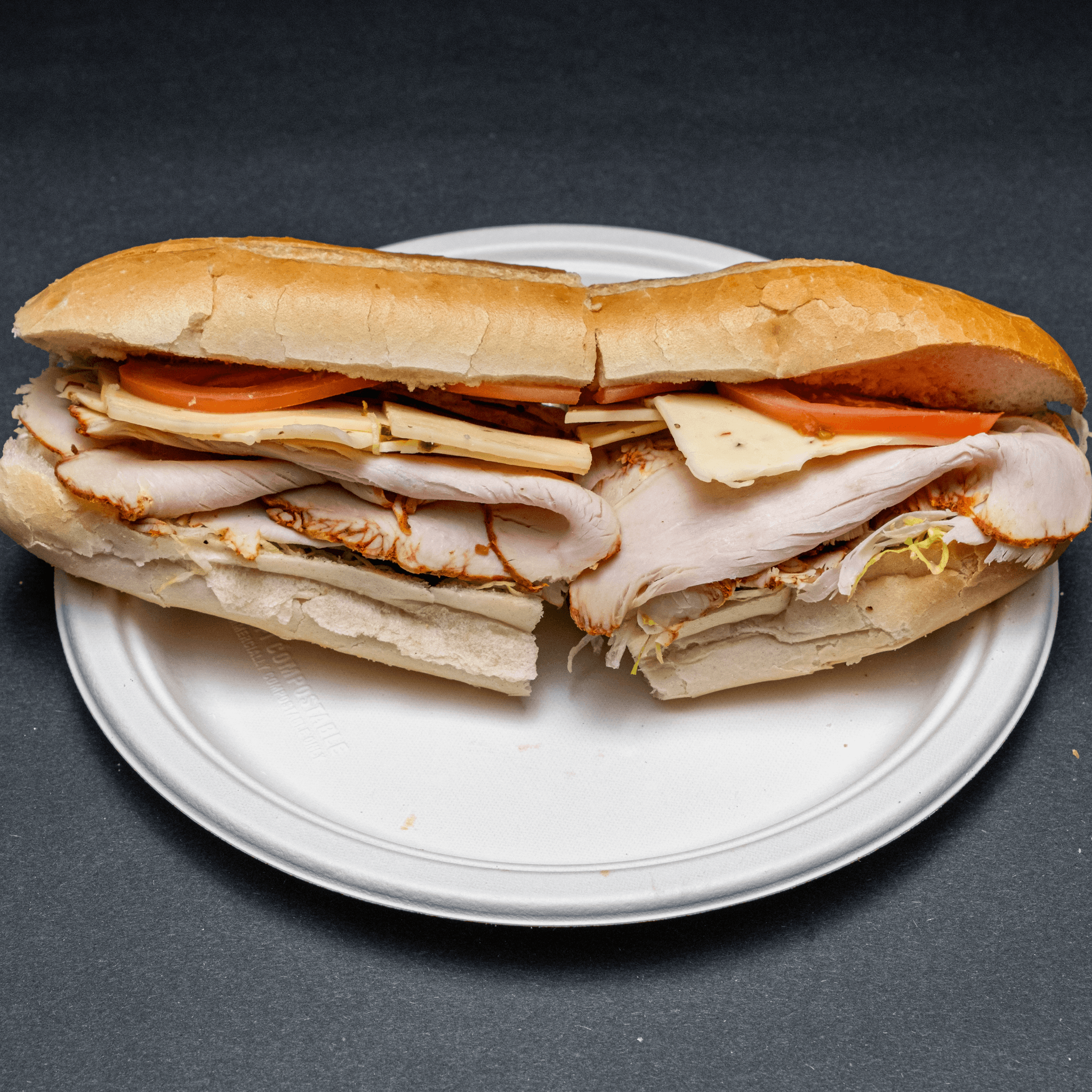 Salsalito Turkey on a Hero.
