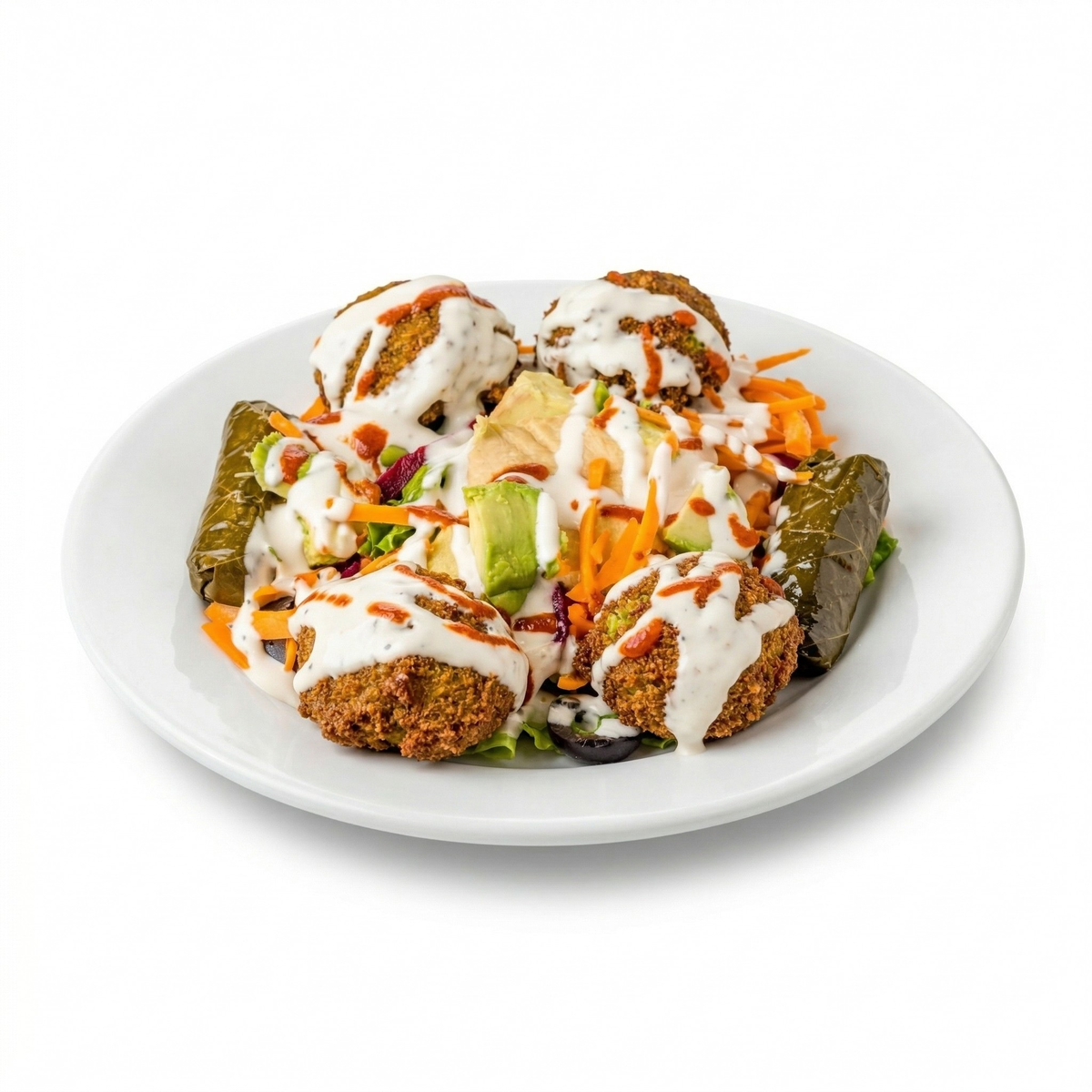 Falafel Over Salad