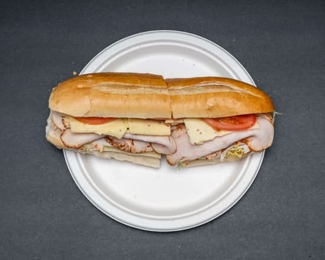 Turkey Ham Sandwich on Hero.