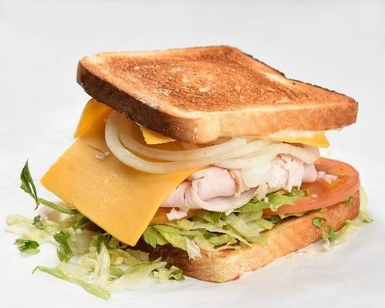 Turkey Ham Sandwich on Hero.